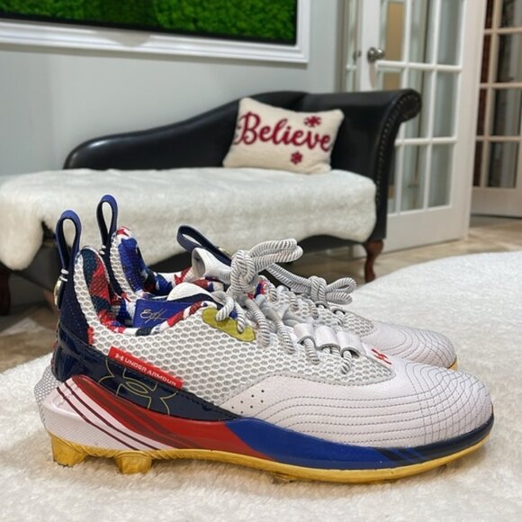 Under Armour Men's Harper 7 Low USA ST Baseball Cleats - Picture 3 of 10